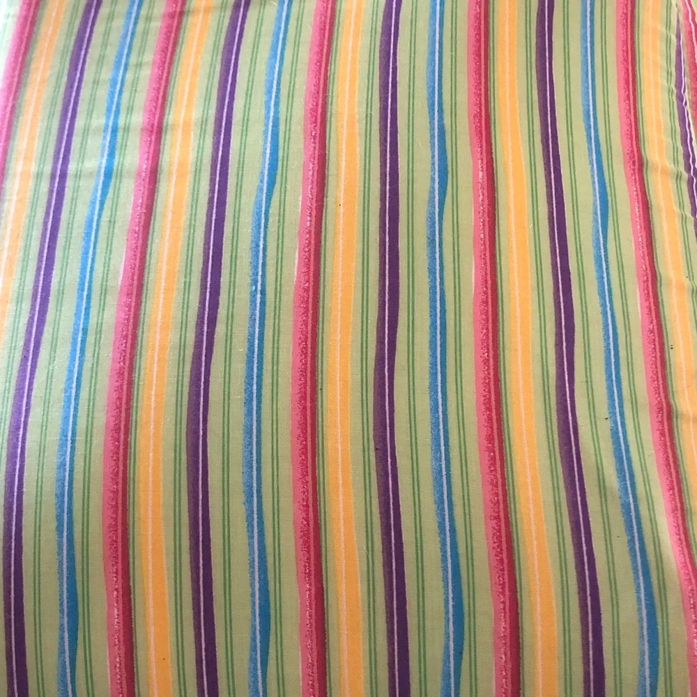 Colorful Striped Pet Bed with Toy